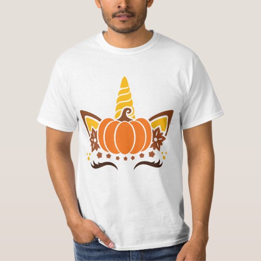 Zoe Mop-Pompoen Halloween Dankdag T-shirt (Voorkant)