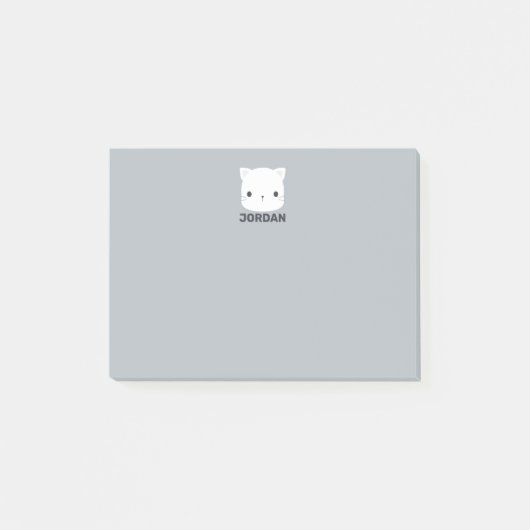 Zoe Moppie Kat met Gepersonaliseerde Naam Post-it® Notes (Voorkant)