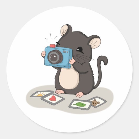 Zoe Muis met Camerafotograaf Sticker (Voorkant)