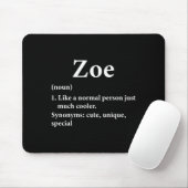 Zoe Naam Definitie Grappig D  Muismat (Met muis)