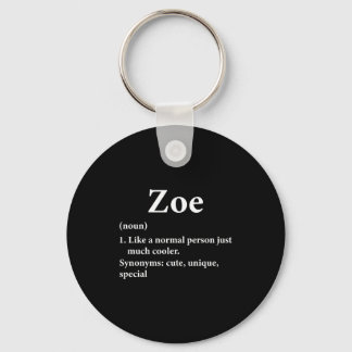 Zoe Naam Definitie Grappig D  Sleutelhanger