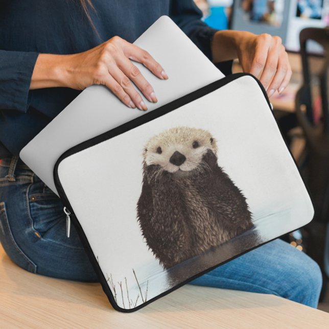 Zoe Otters Dier Zee Laptop Sleeve (Creator heeft geüpload)