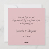 Zoe Pengoen Liefhebbers Hartjes Valentijnsdag Feestdagenkaart (Achterkant)