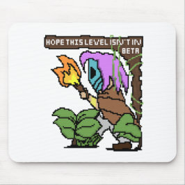 Zoe Pixel Sign - "Beta Level?" Muismat