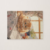 ZOE POEZELIGE ORANJE KATTEN LEGPUZZEL (Horizontaal)
