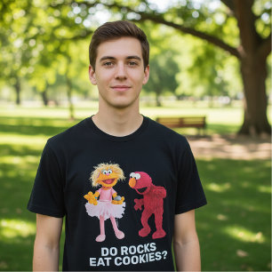 Zoe, Rocco & Elmo   Eten stenen koekjes? T-shirt