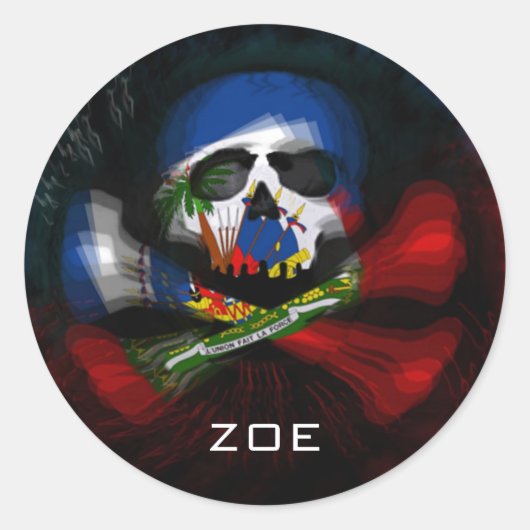 ZOE RONDE STICKER (Voorkant)