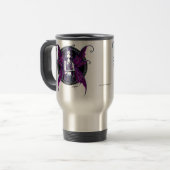 "Zoe" Roze Celetial Star Fairy Art Travel Mug Reisbeker (Voorkant links)