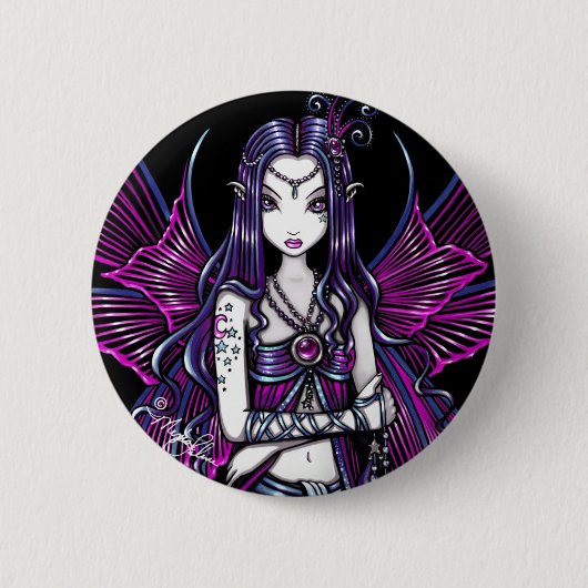 "Zoe" Roze Passion Fairy Button (Voorkant)