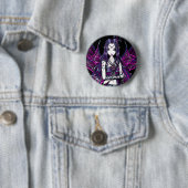 "Zoe" Roze Passion Fairy Button (In situ)