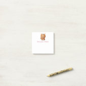 Zoe Simpele Oranje Kat Post-it® Notes (Op bureau)