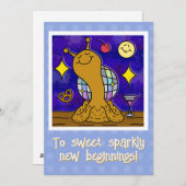 Zoe Slak Disco Bal Gelukkig Nieuwjaar Feestdagenkaart (Voorkant / Achterkant)