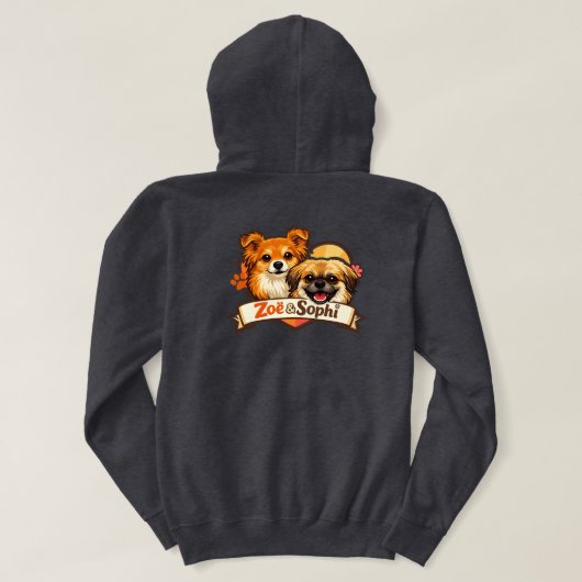 Zoë & Sophi Hond Logo T-Shirt (Design achterkant)
