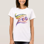 Zoe T-shirt voor kleine meisjes (Voorkant)