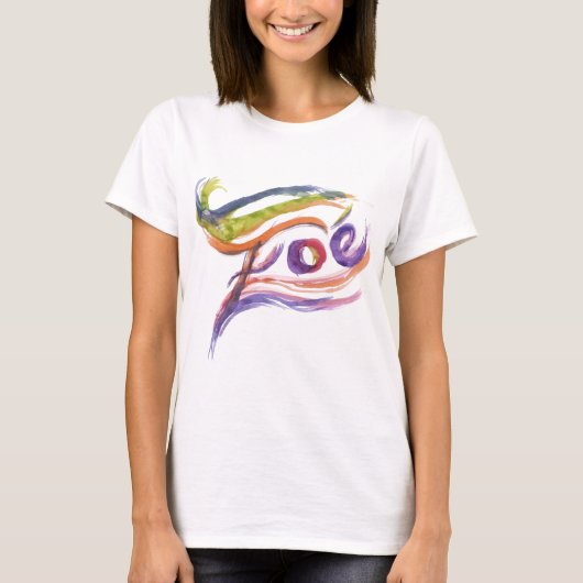 Zoe T-shirt voor kleine meisjes (Voorkant)