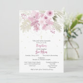 Zoe-uitnodiging Kaart (Staand voorkant)