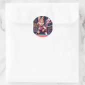 ZOE VOLLEYBAL KONIJN MEISJE STICKER (Tas)