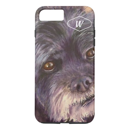 ZOE WARTE ZWARTE COCK-A-POO MIX Case-Mate iPhone CASE (Achterkant)