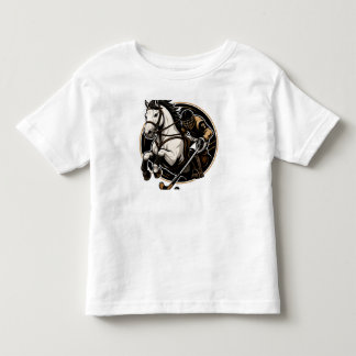Zoe Zwart Paard Grafische Peuter T-shirt