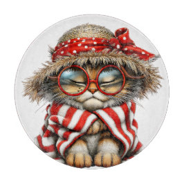 ZOEDE ROOD & WIT ZOMER THEMA KITTY KAT SNIJPLANK