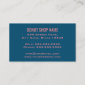 Zoeete Retro Donut Winkel Doughnut Visitekaartje (Achterkant)