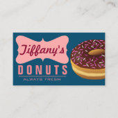 Zoeete Retro Donut Winkel Doughnut Visitekaartje (Voorkant)