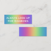 Zoek altijd op Rainbows Mini Visitekaartjes (Voorkant / Achterkant)