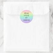 Zoek altijd op Rainbows Sticker (Tas)