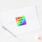 Zoek altijd op Rainbows Sticker (Envelop)