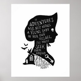 Zoek Avontuur Northanger Abbey Citaat Poster