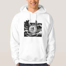 Zoek avontuur, vaar voorbij de horizon hoodie