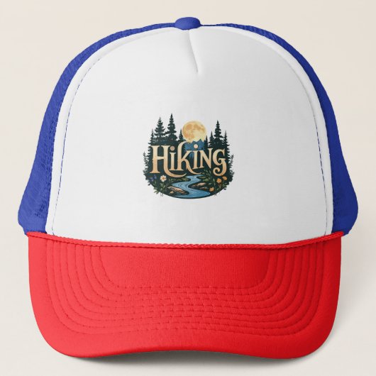 Zoek Avontuur Vakantie camping Wandelen Liefde nat Trucker Pet (Voorkant)