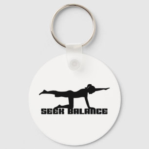 Zoek Balance Yoga Sleutelhanger