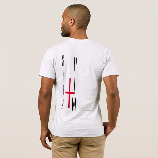 Zoek Christus T-shirt (Achterkant volledig)