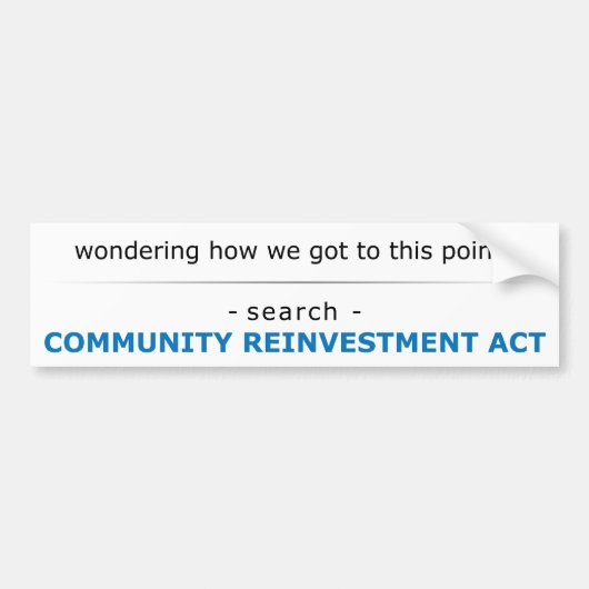 Zoek CRA voor Antwoorden Bumpersticker (Voorkant)