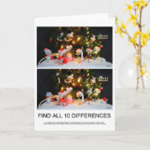 Zoek de 10 verschillen zoekplaatje van de Fubby's. Kaart (Gele Bloem)