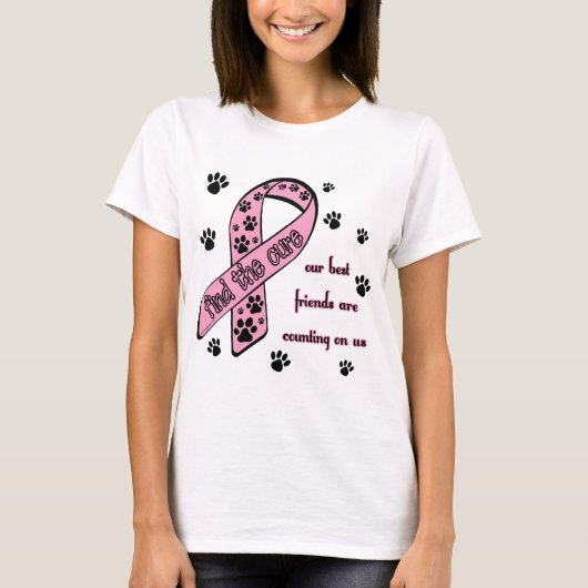 Zoek de crème ~ Pawprint T-shirt (Voorkant)