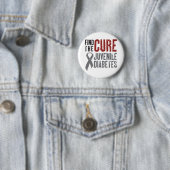 Zoek de cure juveniele diabetes ronde button 5,7 cm (In situ)