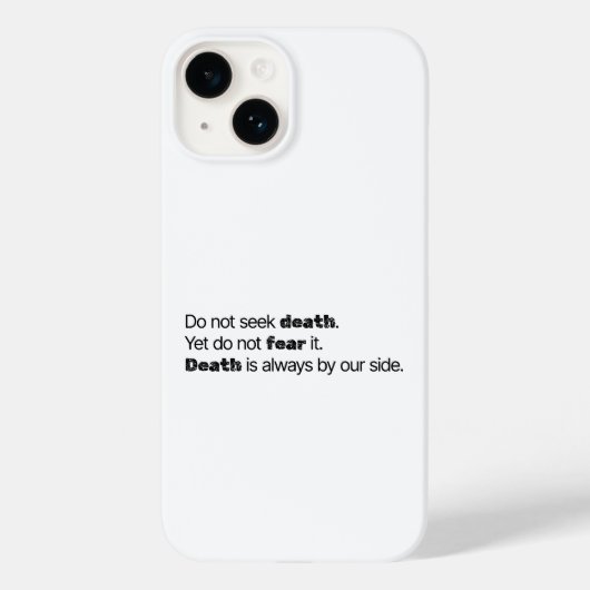 Zoek de Dood Niet iPhone Hoesje (Achterkant)