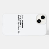 Zoek de Dood Niet iPhone Hoesje (Achterkant (horizontaal))