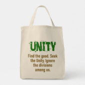 Zoek de eenheid - Eenheidsprijs Tote Bag (Achterkant)