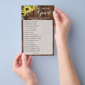 Zoek de Game Card van het Vrijgezellenfeest voor d Flyer (Hand)