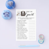 Zoek de gamekaart van het gastVrijgezellenfeest Flyer (Enkel)