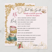 Zoek de gast kaart (Voorkant / Achterkant)