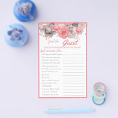 Zoek de gastbridal-game-kaart flyer (Enkel)