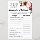 Zoek de gastendouche in het engels spaanse spel (Achterkant)