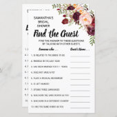 Zoek de gastendouche in het engels spaanse spel (Voorkant / Achterkant)