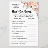 Zoek de gastendouche in het engels spaanse spel (Voorkant)