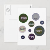 Zoek de gaten in wat ze je Briefkaarten vertellen (Voorkant / Achterkant)