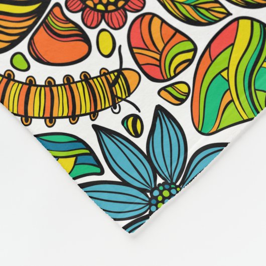 Zoek de gekko's fleece deken (Hoek)